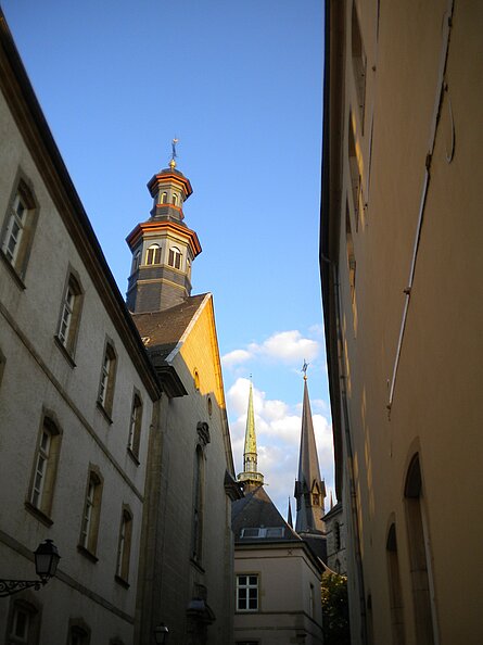 rue de la Congrégation mit der Protestantischen Kirche